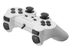 Gamepad z wibracją pad USB do PC/PS3 TROOPER biały