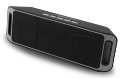 GŁOŚNIK BLUETOOTH FM FOLK CZARNO-SZARY