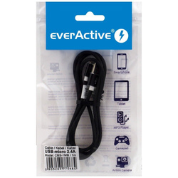 Kabel przewód silikonowy USB - micro USB everActive CBS-1MB 100cm