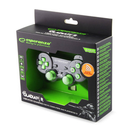 Gamepad bezprzewodowy PS3/USB Gladiator zielony