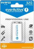 akumulatorek everActive 6F22/9V Ni-MH 320 mAh ready to use