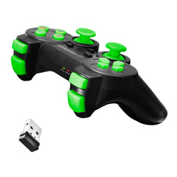 Gamepad bezprzewodowy PS3/USB Gladiator zielony