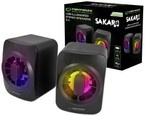 GŁOŚNIKI 2.0 USB LED RAINBOW 5W SAKARA ESPERANZA 