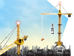 DUŻY DŹWIG ŻURAW BUDOWLANY STEROWANY PILOTEM 128CM ZABAWKA DLA DZIECI