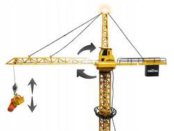 DUŻY DŹWIG ŻURAW BUDOWLANY STEROWANY PILOTEM 128CM ZABAWKA DLA DZIECI