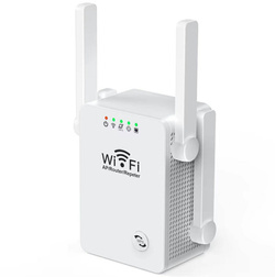 WZMACNIACZ SYGNAŁU Wi-Fi REPEATER DUŻA MOC 300Mb/s - 4 ANTENY