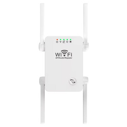 WZMACNIACZ SYGNAŁU Wi-Fi REPEATER DUŻA MOC 300Mb/s - 4 ANTENY