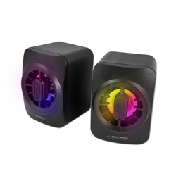 GŁOŚNIKI 2.0 USB LED RAINBOW 5W SAKARA ESPERANZA 