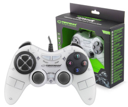 Gamepad z wibracją pad USB do PC FIGHTER biały