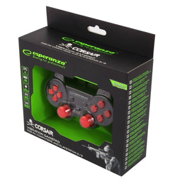 Gamepad z wibracją pad USB do PC/PS2/PS3 CORSAIR czerwony