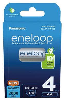 Akumulatorki AA / R6 Panasonic Eneloop 2000mAh BK-3MCDE/4BE - 4 sztuki