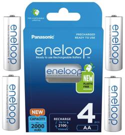 Akumulatorki AA / R6 Panasonic Eneloop 2000mAh BK-3MCDE/4BE - 4 sztuki