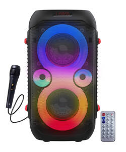 GŁOŚNIK BLUETOOTH FM LED RGB KARAOKE SINGER