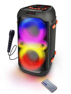 GŁOŚNIK BLUETOOTH FM LED RGB KARAOKE SINGER