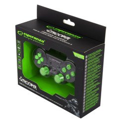 Gamepad z wibracją pad USB do PC/PS3 TROOPER zielony