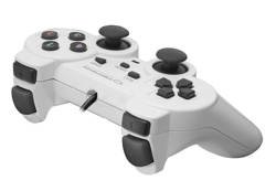 Gamepad z wibracją pad USB do PC/PS3 WARRIOR biały