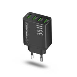 ŁADOWARKA SIECIOWA 36W 4x USB-A QC 3.0 18W