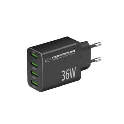 ŁADOWARKA SIECIOWA 36W 4x USB-A QC 3.0 18W