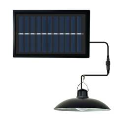 LAMPA SOLARNA ŻYRANDOL SUFITOWY LED WISZĄCY DO OGRODU ALTANY + PILOT