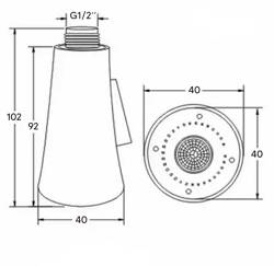 PERLATOR KUCHENNY AERATOR CZARNY