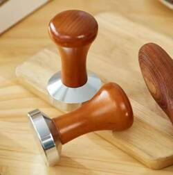 TAMPER UBIJAK DO KAWY ESPRESSO 51 MM DREWNIANY UCHWYT SOLIDNY