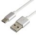 Kabel przewód silikonowy USB - USB-C / Typ-C everActive CBS-1CW 100cm